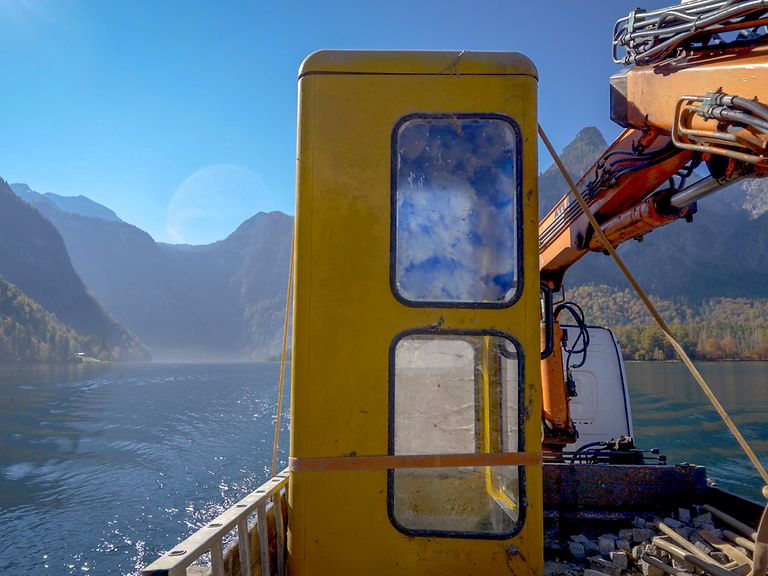 Eine Traumkulisse auf dem letzten Transport